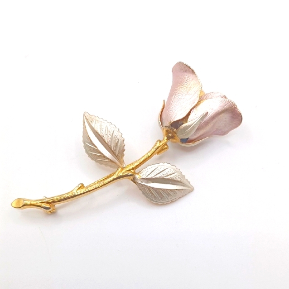 Light Pink Rose Brooch